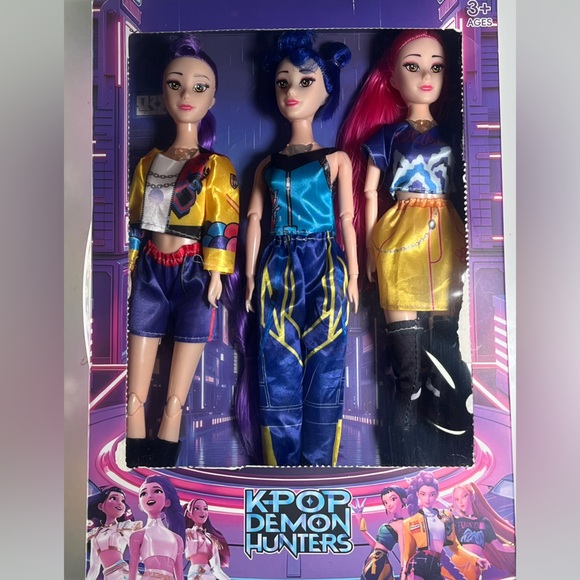 3PCS Kpop Demon Hunter Dolls Set Sings 11.8" Figures USA Seller Fast Ship - Picture 9 of 11